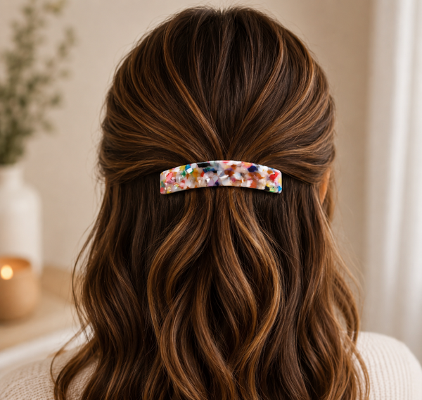 Colorful Acrylic Hair Barrette | Symila