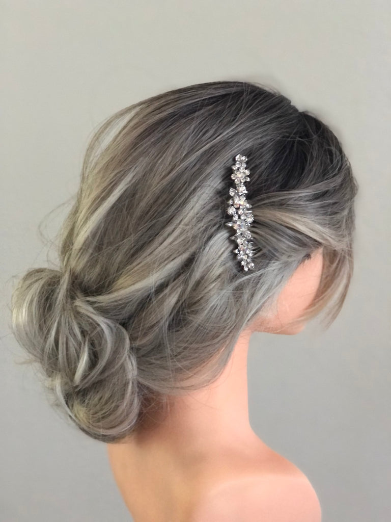 Silver Decorative Wedding comb - Symila Fashion