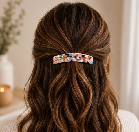 Colorful Acrylic Hair Barrette | Symila