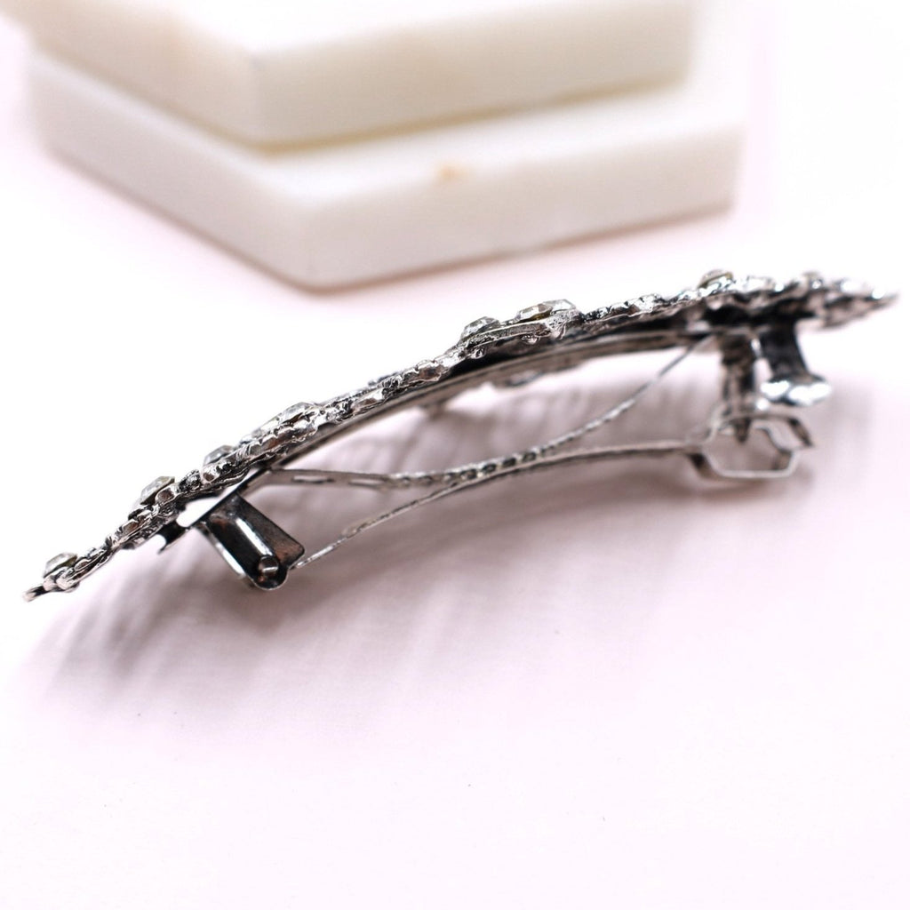 Dark Gray Metal Hair Clip Barrette - Symila Fashion