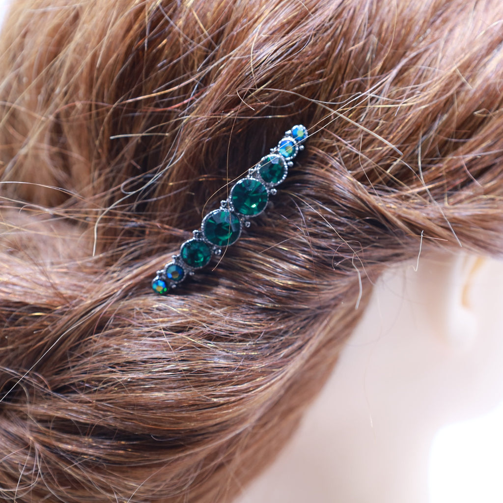 Emerald GreenCrystal Hair Accessorie Comb Set - Symila Fashion