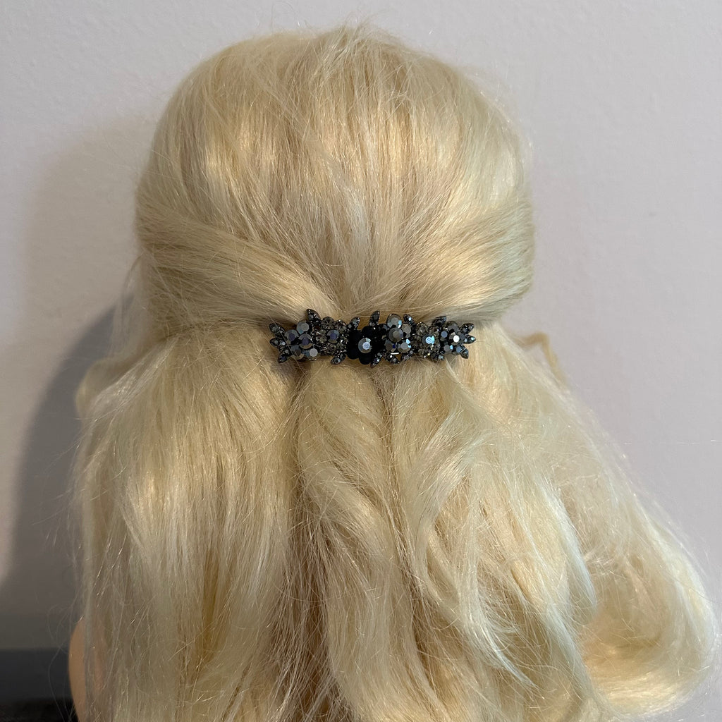 black crystal hair accessories for formal events