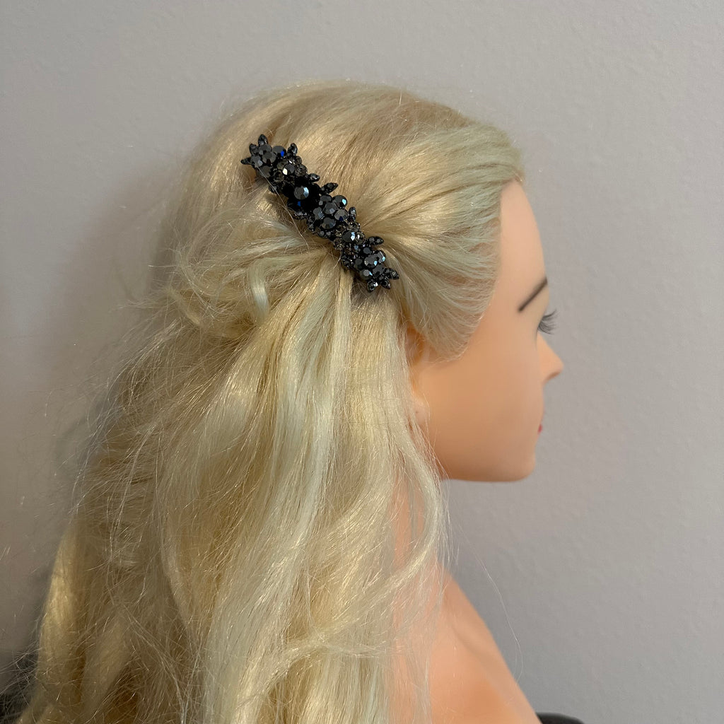 black barrettes to use on the side of the hairstyle