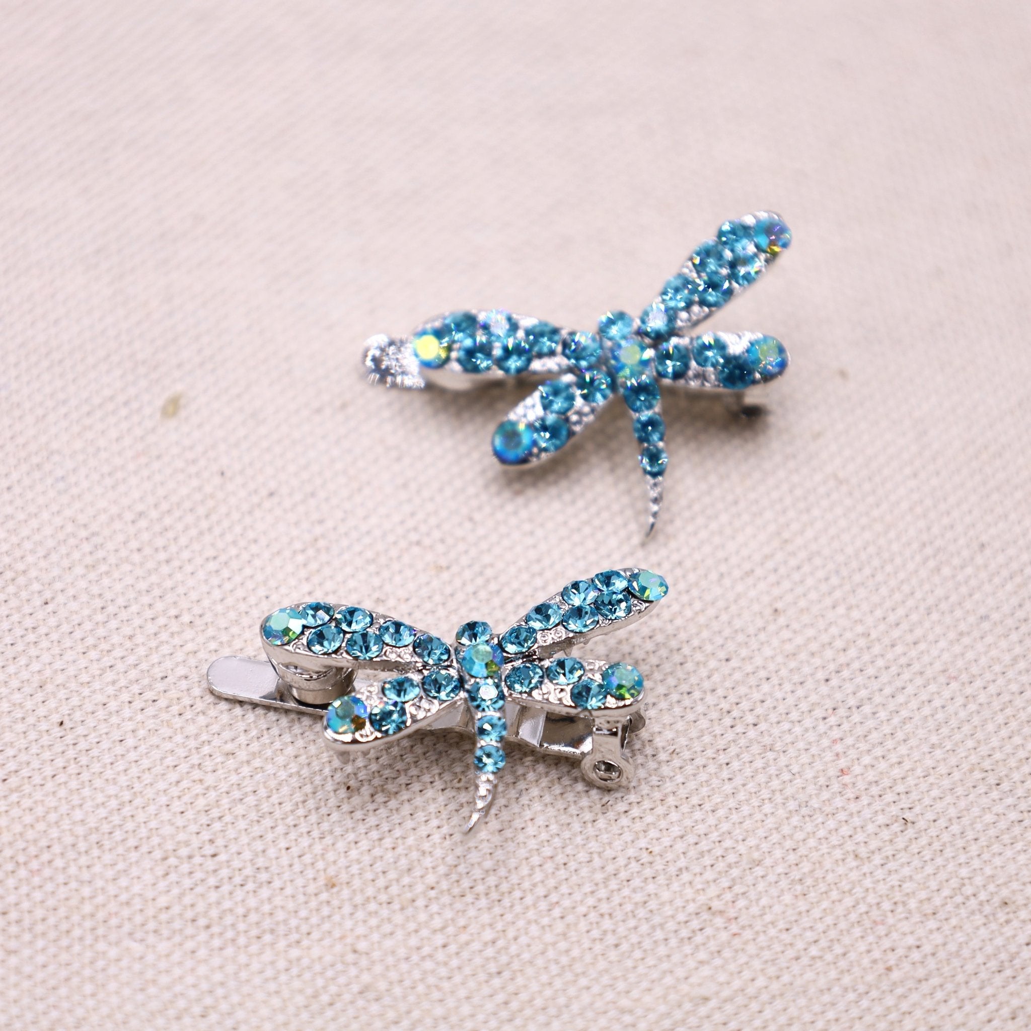Dior Dragonfly Crystal Hair Clip Mini Crystal Dragonfly Hair Claw Clip | Tegen Accessories main image 3