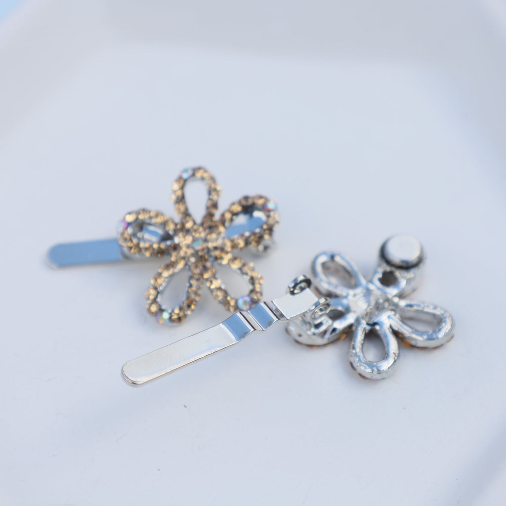 Flower Magnetic Hair Clips- Set of 2 - Symila Fashion