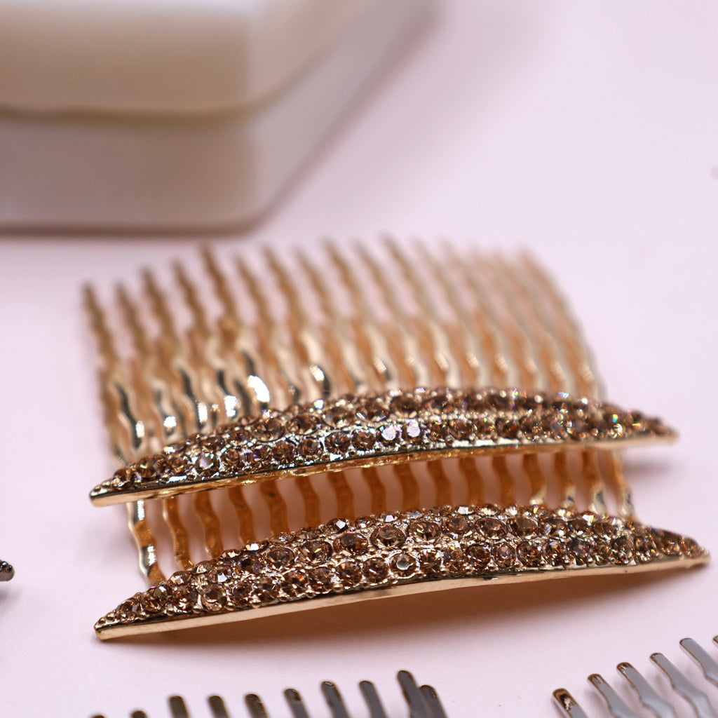 Gold Hair Comb Set - Symila Fashion