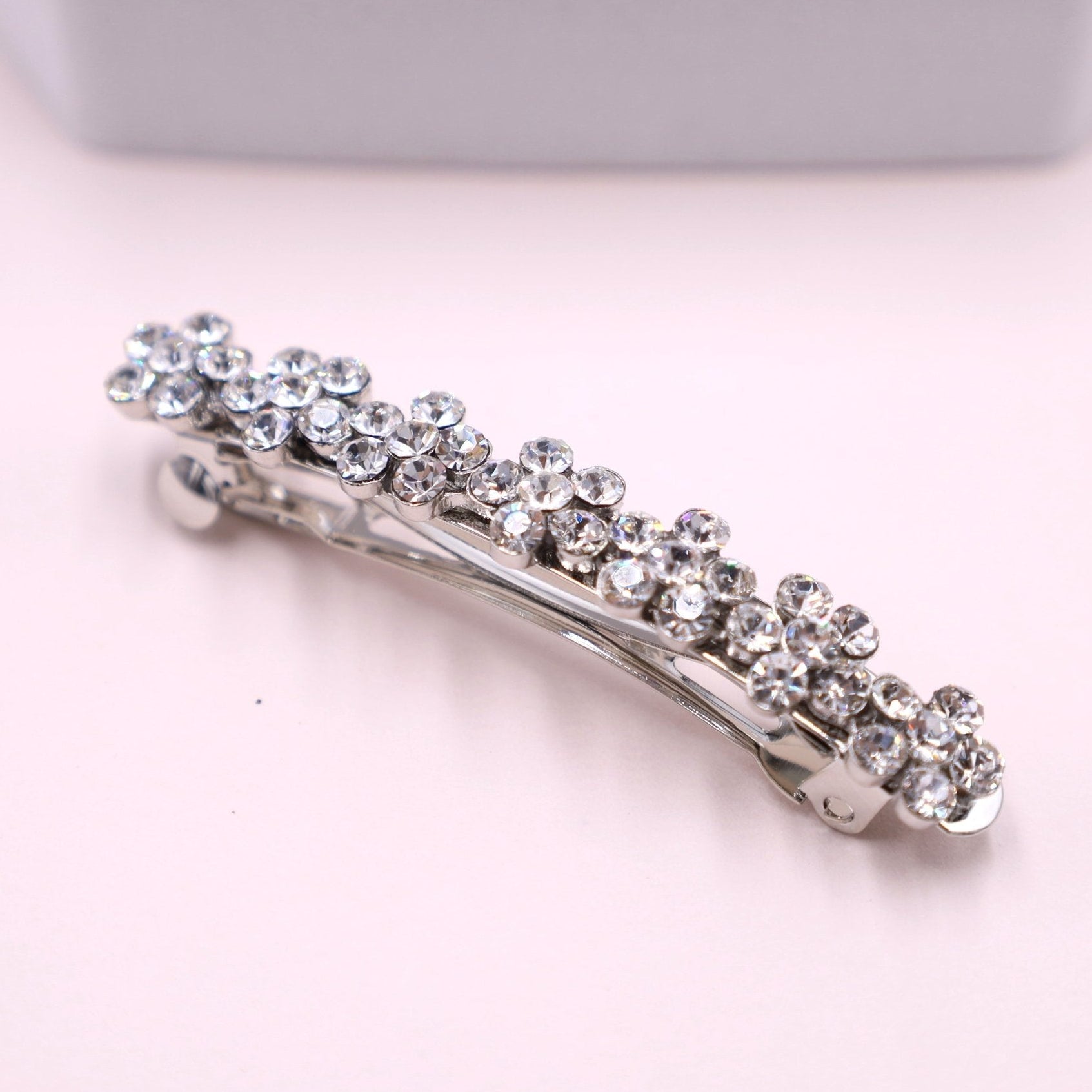 Crystal Side Hair Barrette for Formal Hairstyles | Leah | Symila