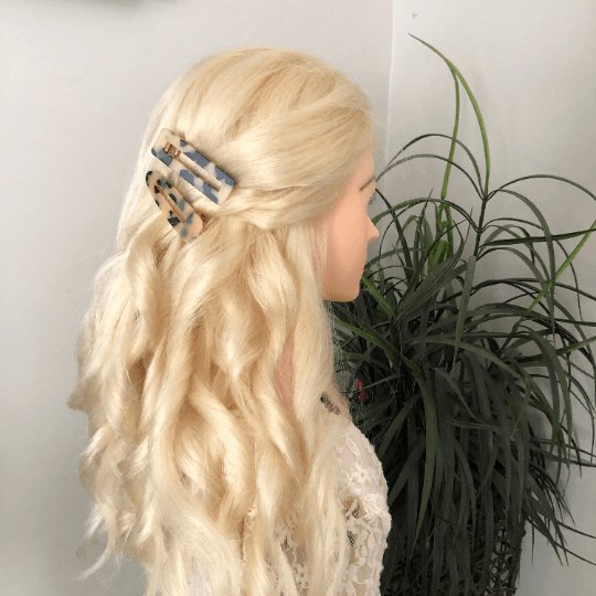 TortoiseShell Hair Clips - Set Of 2 - Symila Fashion